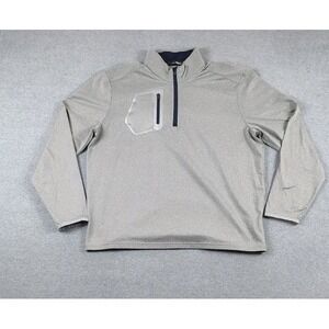 RLX Ralph Lauren Performance Golf  Jersey Quarter Zip Mens Sz XL Gray Mock Neck